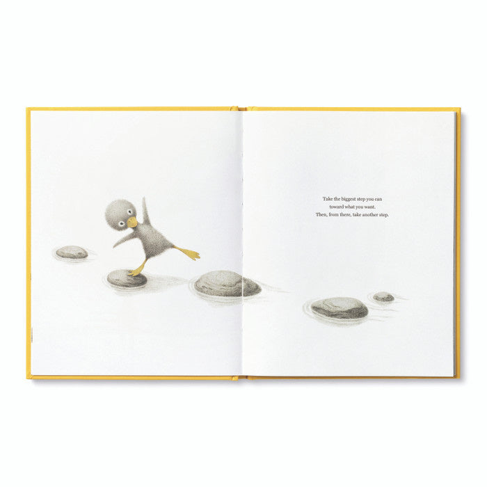 book - finding muchness ( duckling plush companion) by compendium