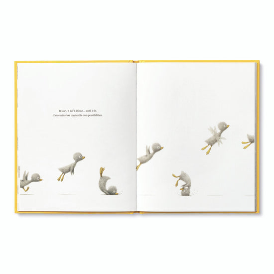 book - finding muchness ( duckling plush companion) by compendium