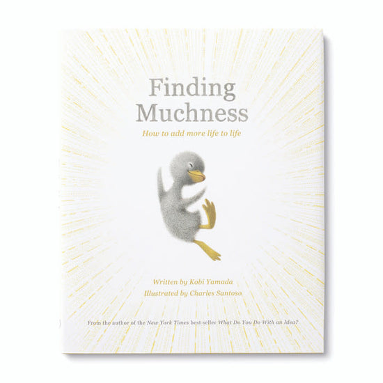 book - finding muchness ( duckling plush companion) by compendium