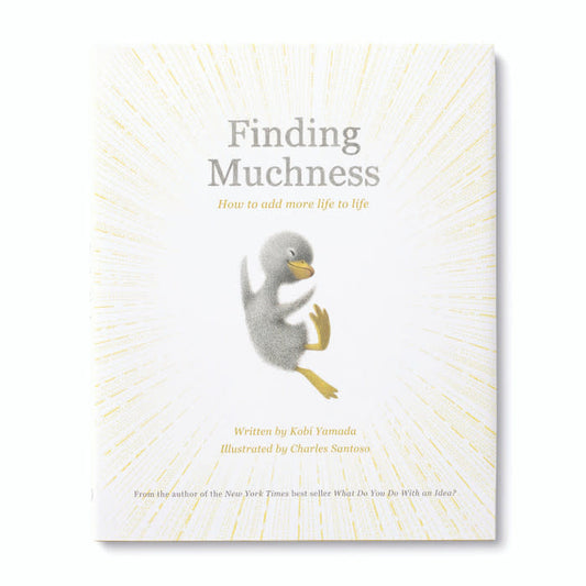 book - finding muchness ( duckling plush companion) by compendium