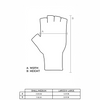 gloves - fingerless ragg wool - s/m charcoal melange by upstate sock