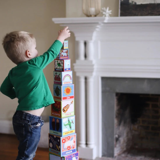toy - tot tower - first words by eeboo