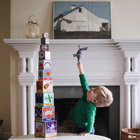 toy - tot tower - first words by eeboo