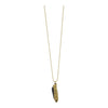 necklace - mini knife - fish by brass sand