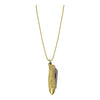 necklace - mini knife - fish by brass sand