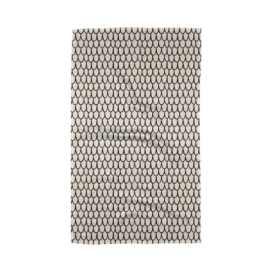 tea towel - microfiber - fish scale scribble by geometry house