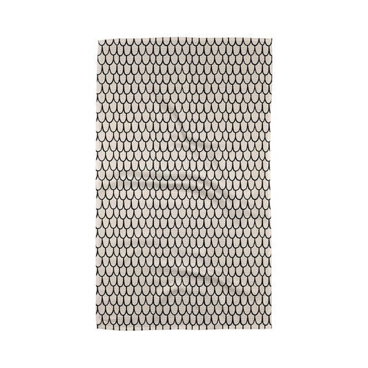 tea towel - microfiber - fish scale scribble by geometry house