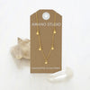 necklace - five stars -14k gold plate by amano studio