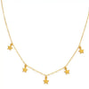 necklace - five stars -14k gold plate by amano studio