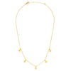 necklace - five stars -14k gold plate by amano studio