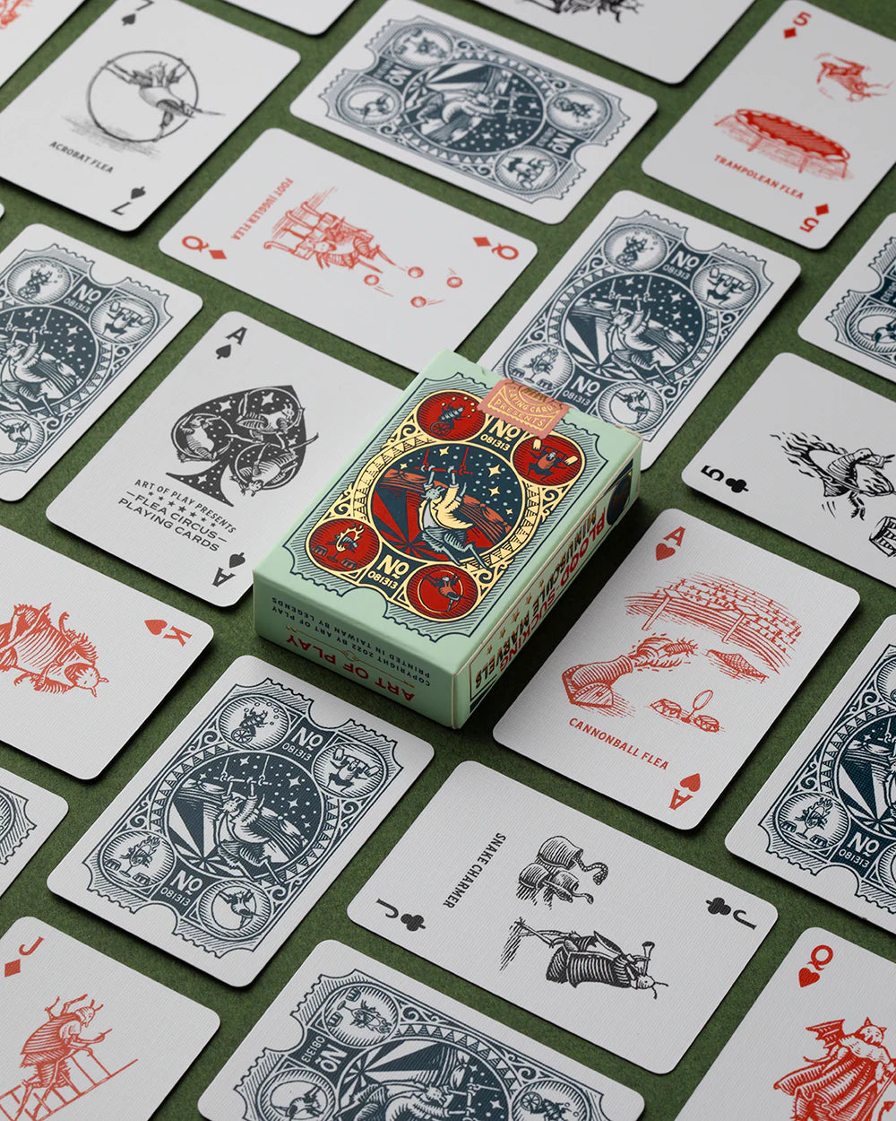 playing cards - flea circus (mini deck) by art of play