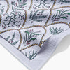 tea towel - microfiber - floral scallops by geometry house