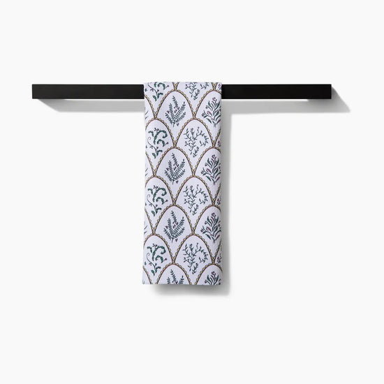 tea towel - microfiber - floral scallops by geometry house