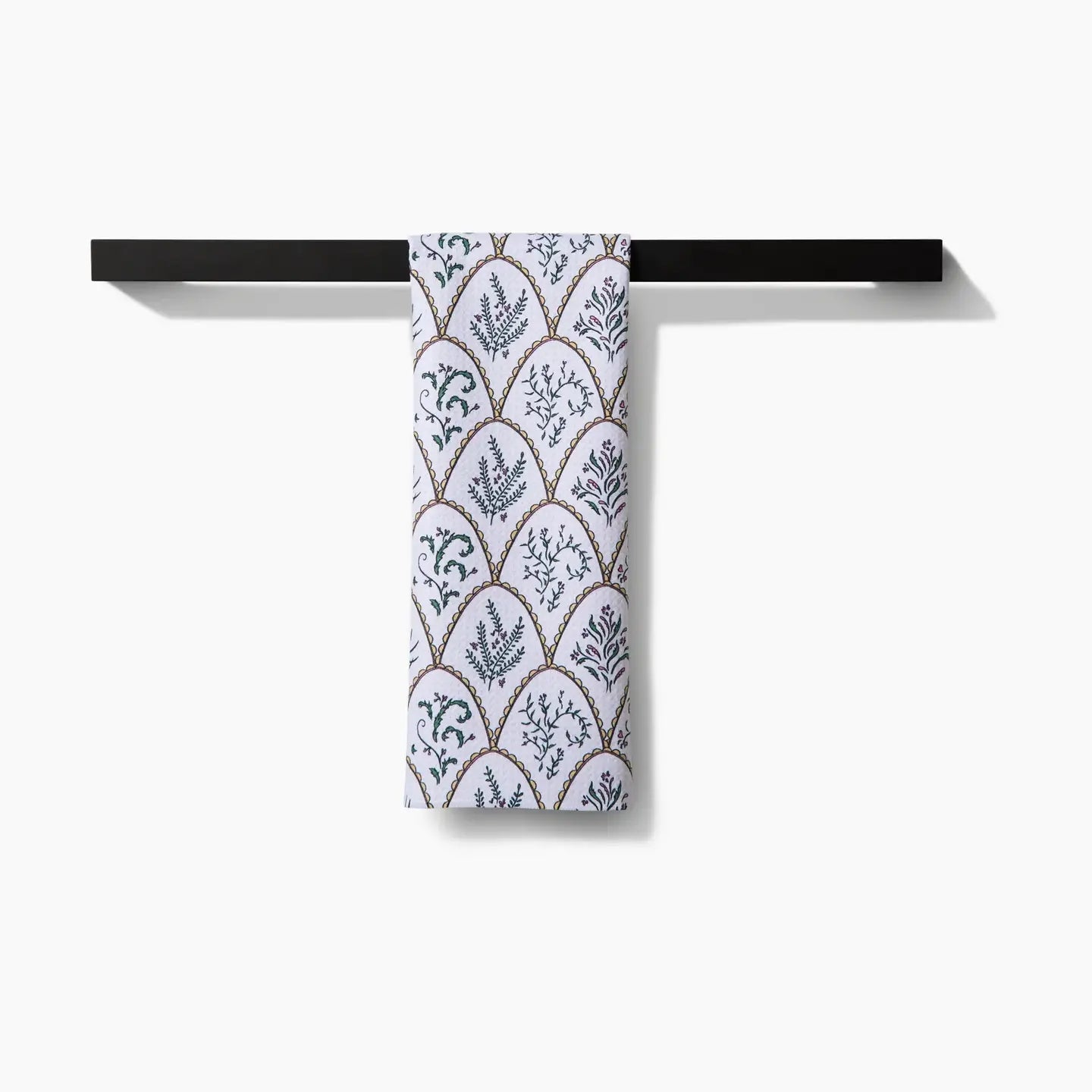 tea towel - microfiber - floral scallops by geometry house