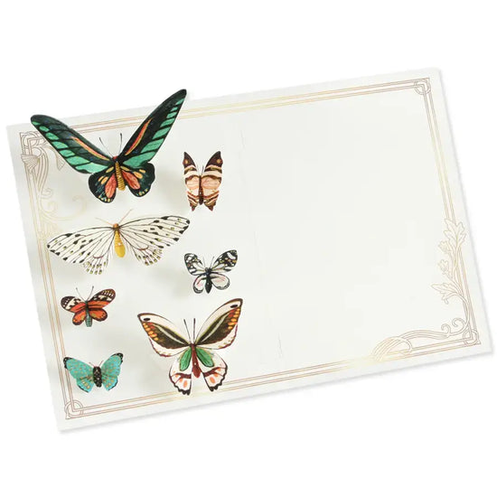 card - 3d pop-up - flutter butterflies & moths by uwp luxe