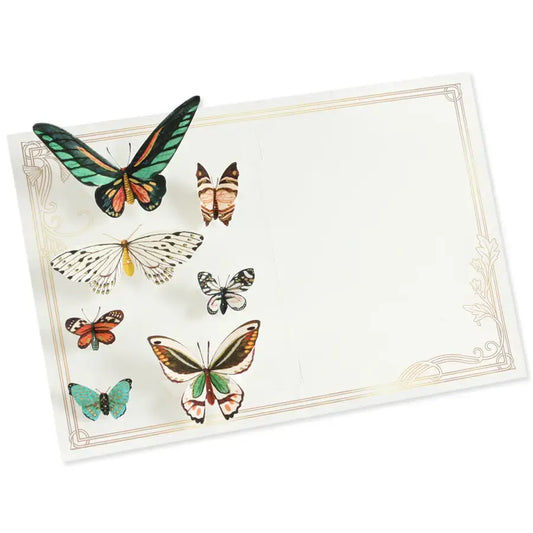 card - 3d pop-up - flutter butterflies & moths by uwp luxe
