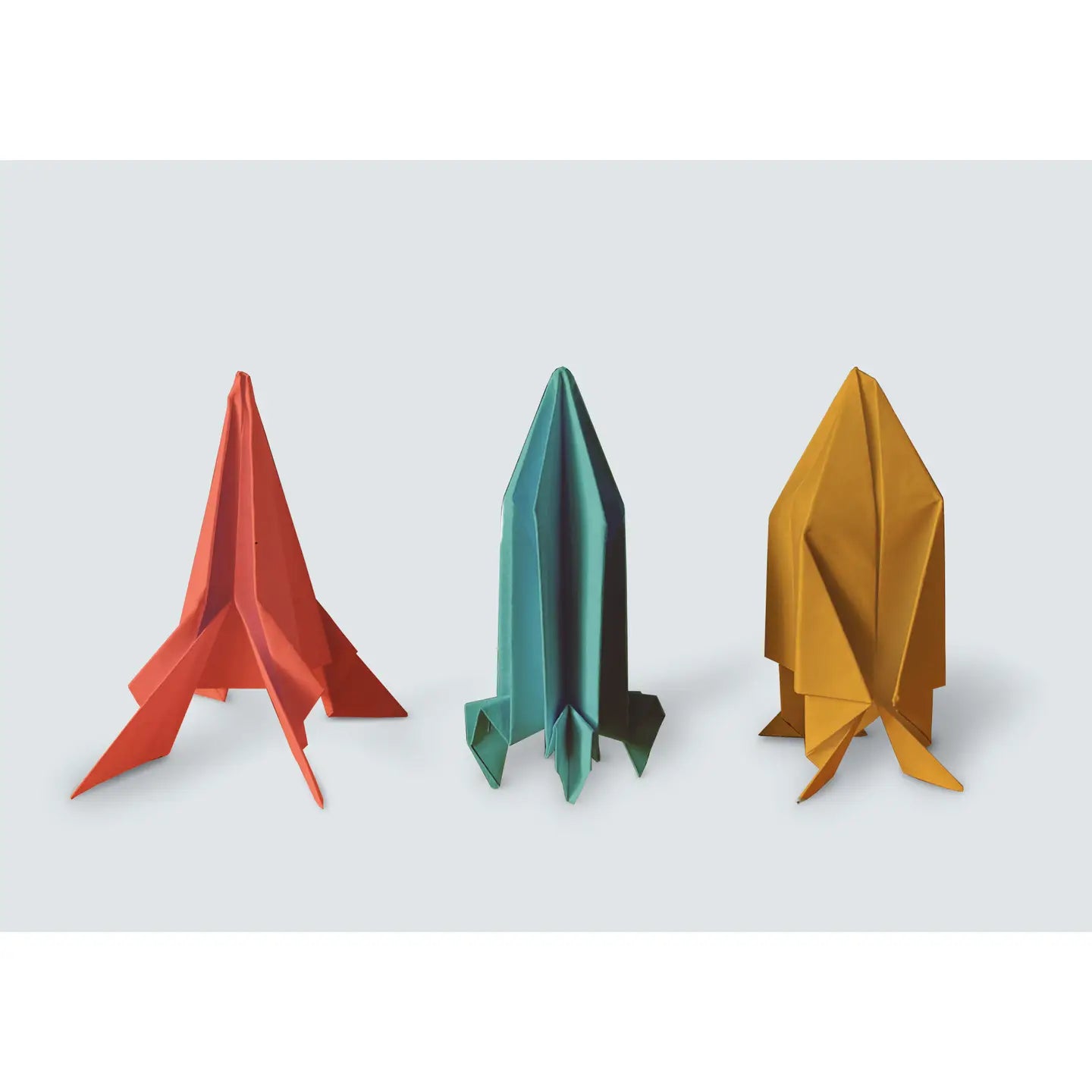 kit - origami flying paper rockets - fold your own by pikkii usa