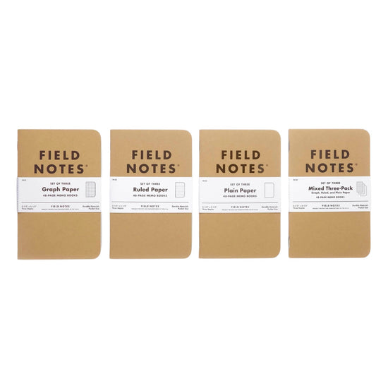 memo book - kraft field notes - 3-pack by field notes
