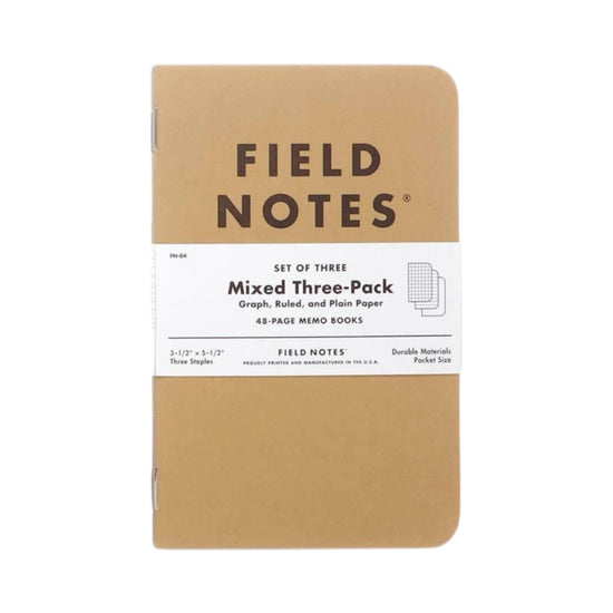 memo book - kraft field notes - 3-pack by field notes
