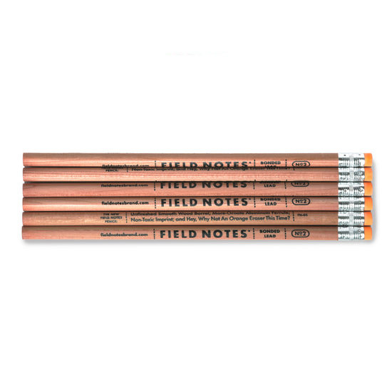 pencil - no. 2 woodgrain - 6-pack by field notes