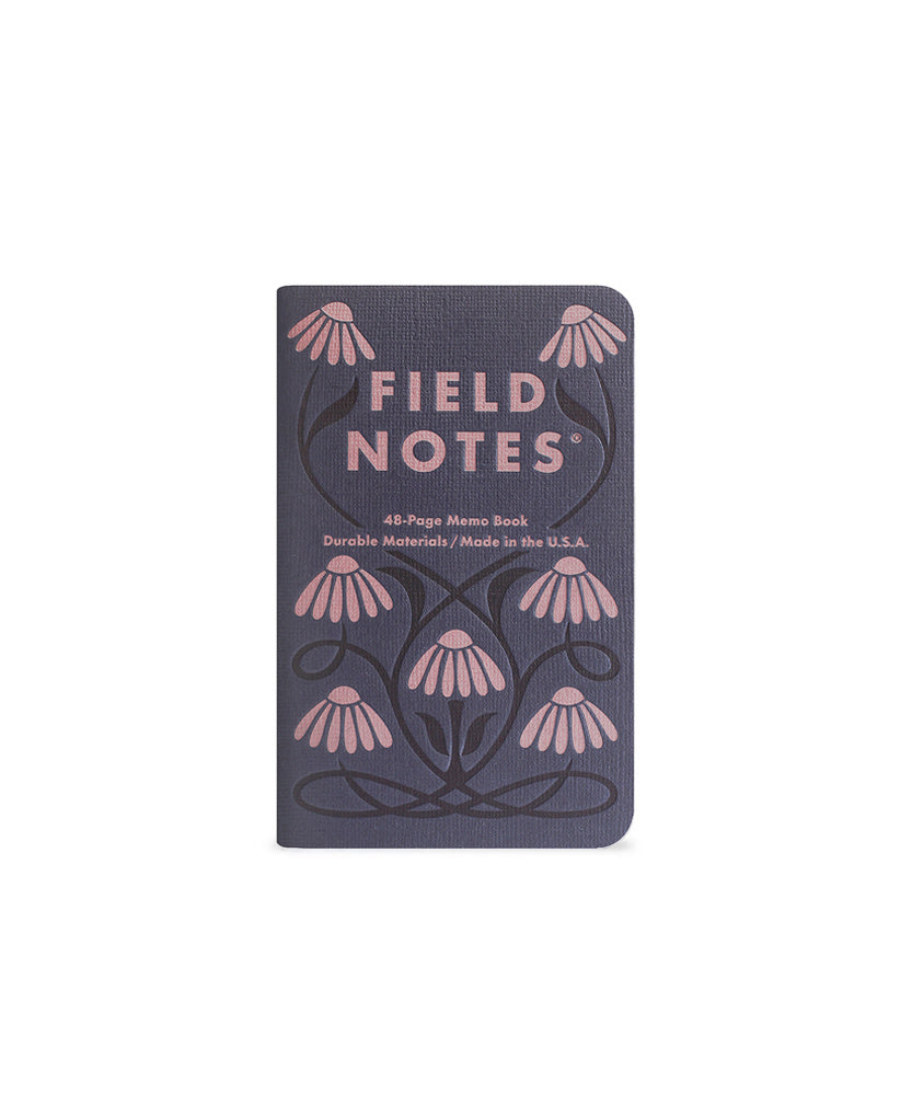 memo book - fall flowers ruled - 3-pack by field notes