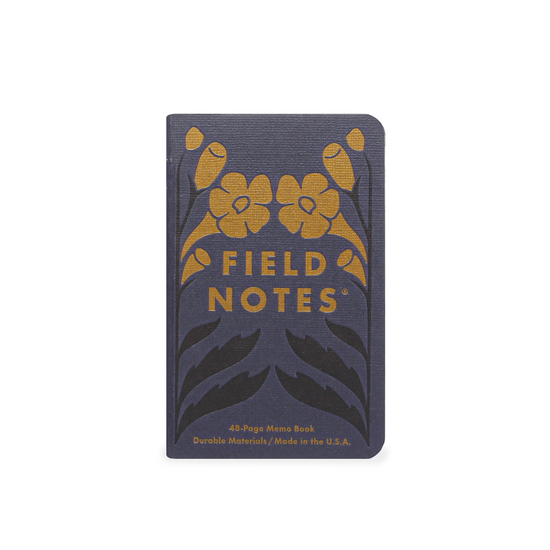 memo book - fall flowers ruled - 3-pack by field notes