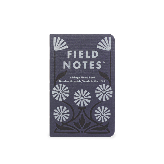 memo book - fall flowers ruled - 3-pack by field notes