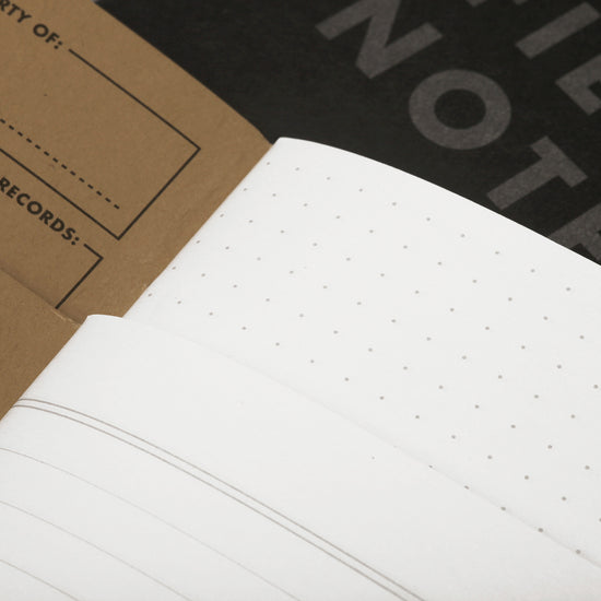 memo book - pitch black - dot graph - 3-pack by field notes