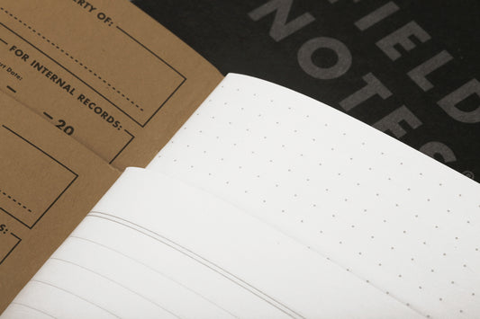 memo book - pitch black - dot graph - 3-pack by field notes