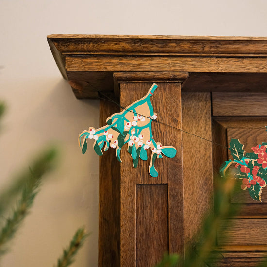 garland - recycled cotton paper - winter foliage by east end press