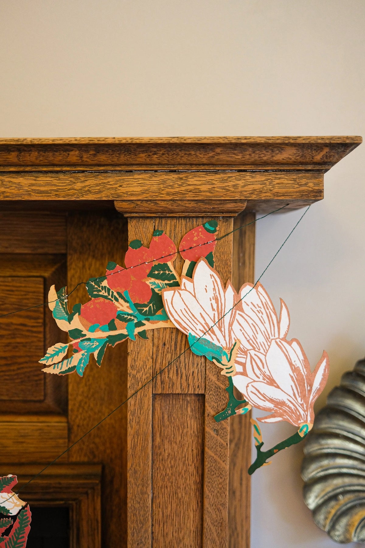 garland - recycled cotton paper - winter foliage by east end press