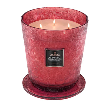candle - foraged wildberry - 5-wick hearth by voluspa