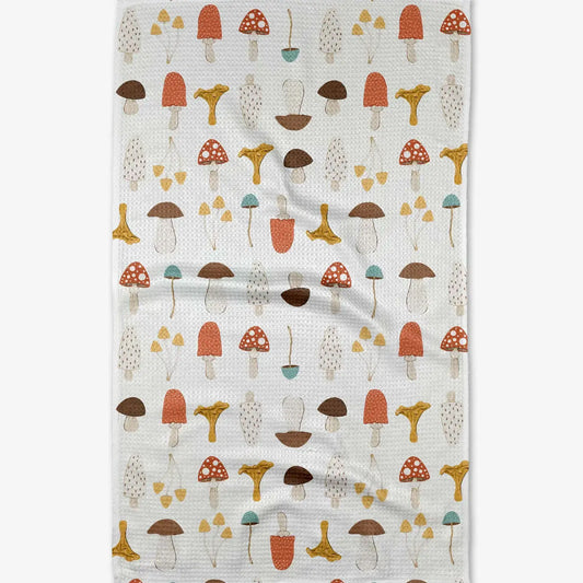 microfiber tea towel - foraging by geometry house