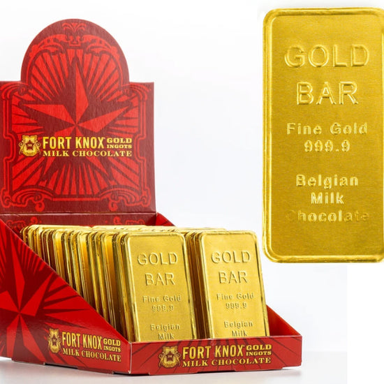 candy - fort knox gold ingots - milk chocolate by redstone foods inc