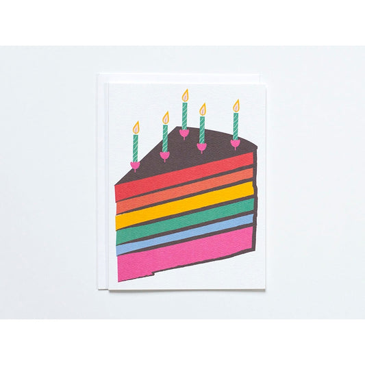 Card | Birthday | Rainbow Cake