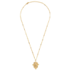 Necklace | Queen Bee Medallion | 20" Chain | 14KGP