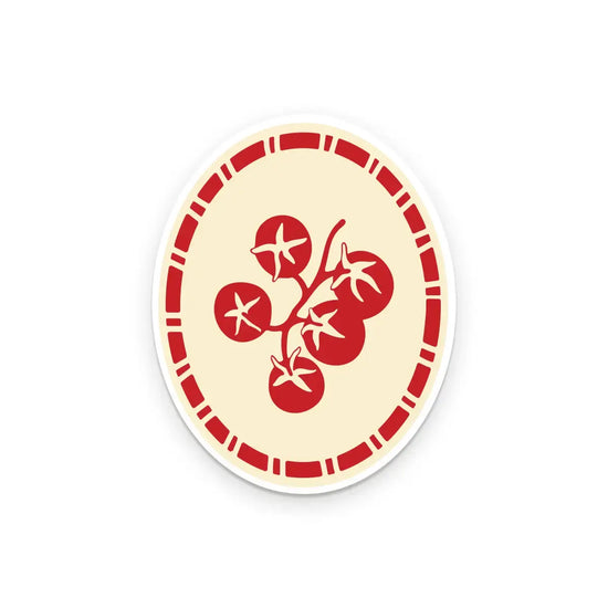 sticker - vinyl - framed tomato by ruff house print shop