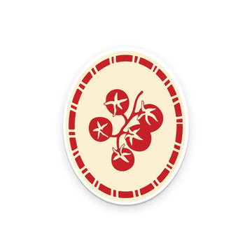 sticker - vinyl - framed tomato by ruff house print shop