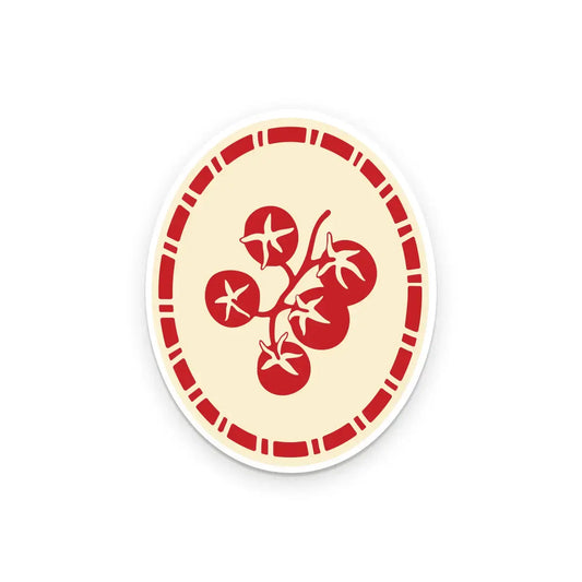 sticker - vinyl - framed tomato by ruff house print shop