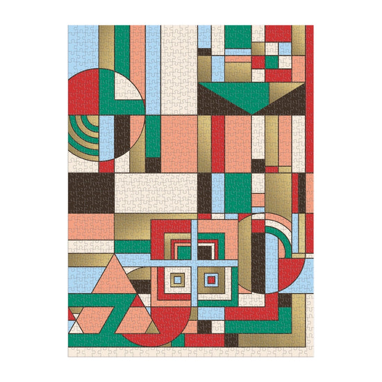puzzle - frank lloyd wright - december gifts - 1000 piece foil by chronicle books