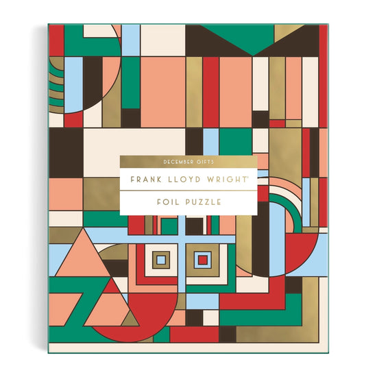 puzzle - frank lloyd wright - december gifts - 1000 piece foil by chronicle books