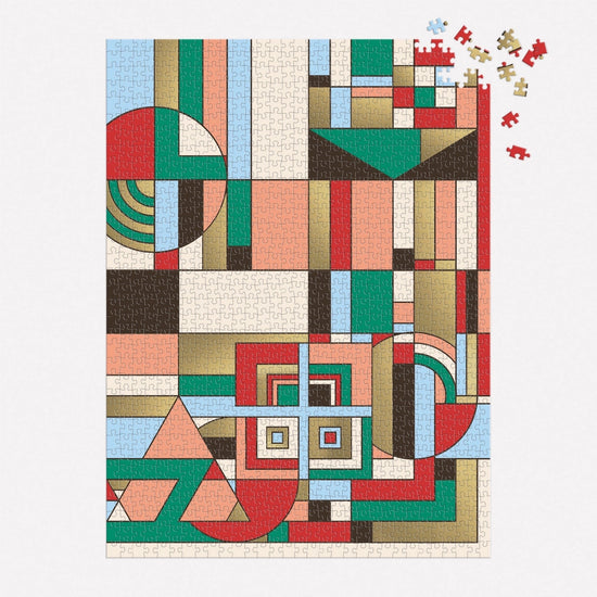 puzzle - frank lloyd wright - december gifts - 1000 piece foil by chronicle books
