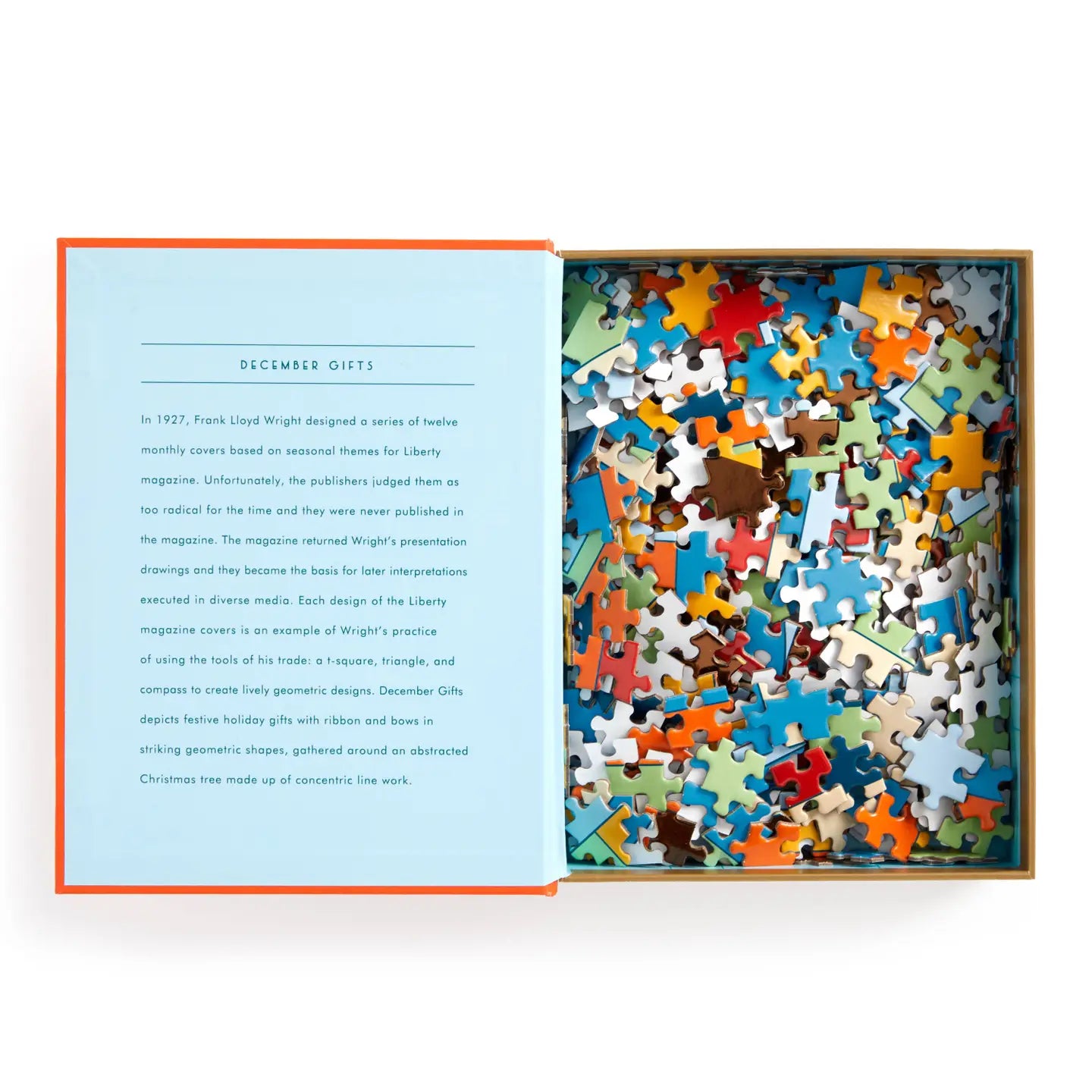 puzzle - 500-piece book - frank lloyd wright december gifts by chronicle books