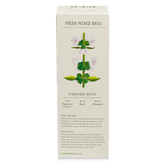 diffuser - fresh picked basil - 4oz by kobo candles