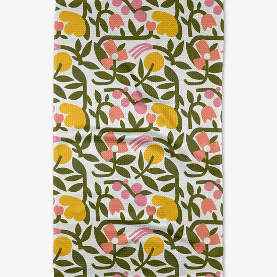 microfiber tea towel - fresh vines by geometry house