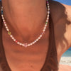 necklace choker - freshwater pearl - mixed beaded smiley by sofia ramsay