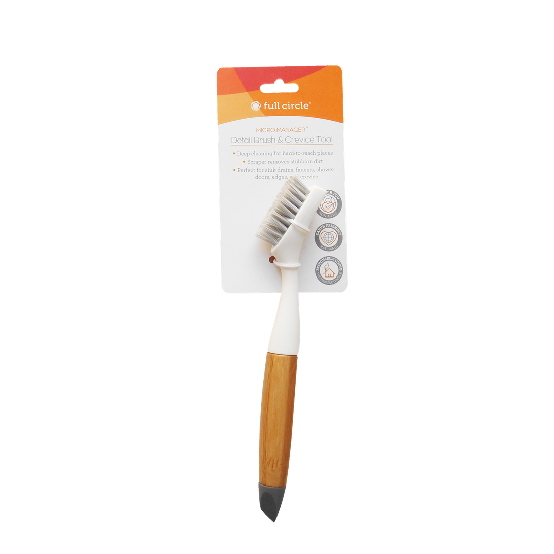 detail brush + crevice tool - white by full circle home