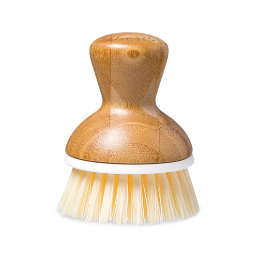 dish brush - bamboo + white band by full circle home