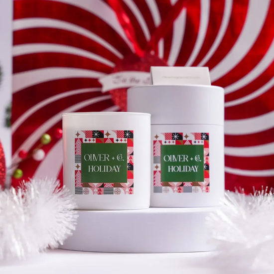 candle - holiday - ceramic 12oz by oliver fragrance co.