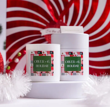 candle - holiday - ceramic 12oz by oliver fragrance co.